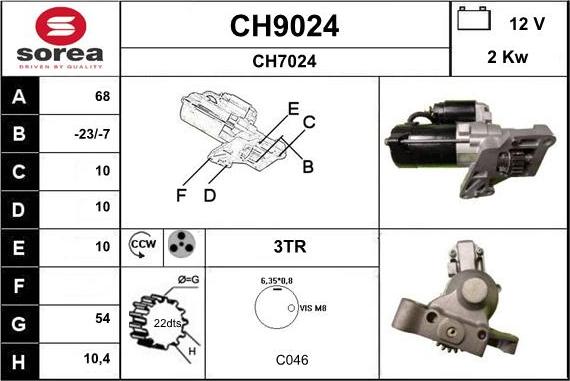 SNRA CH9024 - Starteris ps1.lv