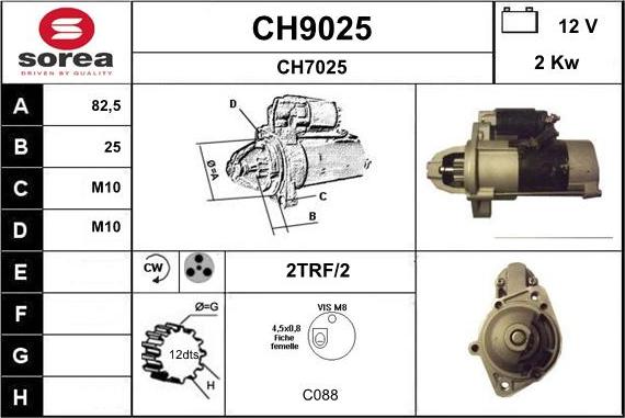 SNRA CH9025 - Starteris ps1.lv