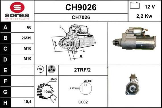 SNRA CH9026 - Starteris ps1.lv