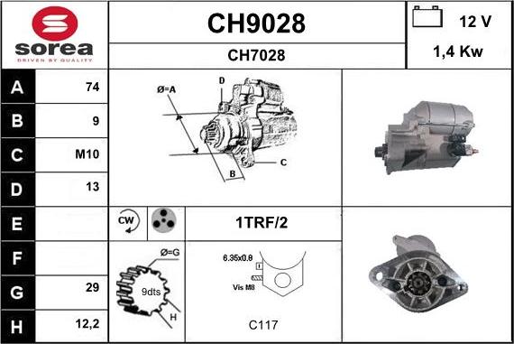 SNRA CH9028 - Starteris ps1.lv