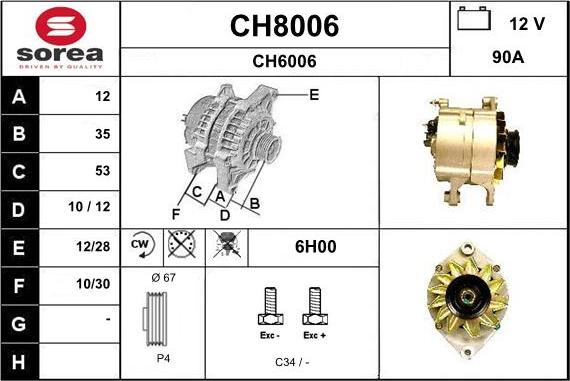 SNRA CH8006 - Ģenerators ps1.lv