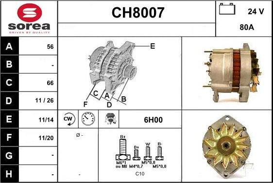 SNRA CH8007 - Ģenerators ps1.lv