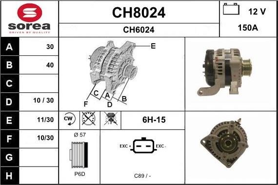 SNRA CH8024 - Ģenerators ps1.lv