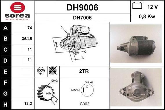 SNRA DH9006 - Starteris ps1.lv