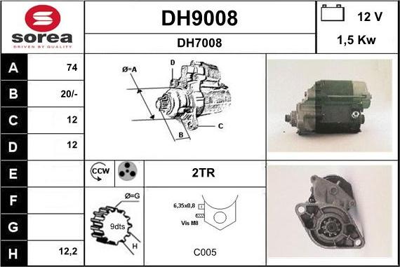 SNRA DH9008 - Starteris ps1.lv