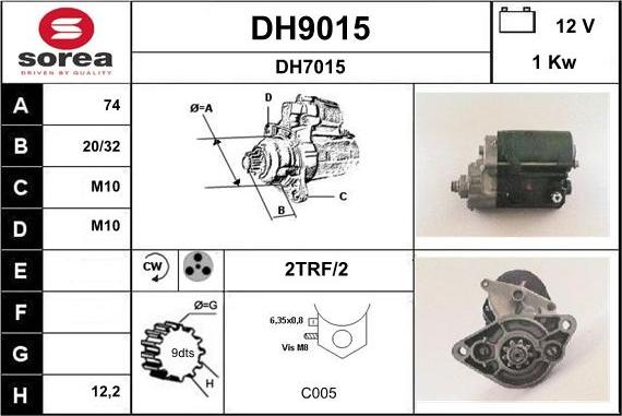 SNRA DH9015 - Starteris ps1.lv