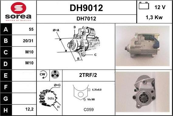 SNRA DH9012 - Starteris ps1.lv