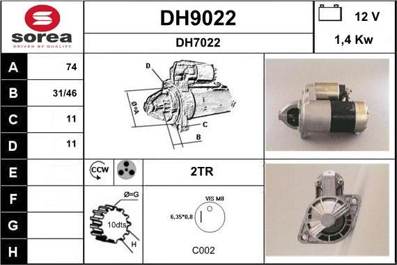 SNRA DH9022 - Starteris ps1.lv