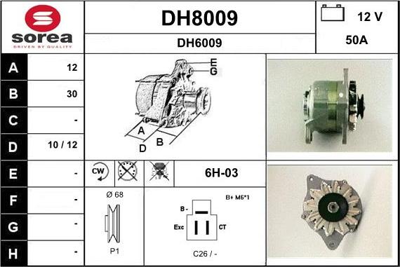 SNRA DH8009 - Ģenerators ps1.lv