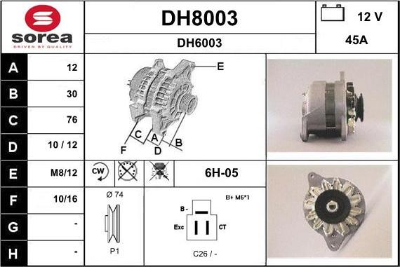 SNRA DH8003 - Ģenerators ps1.lv