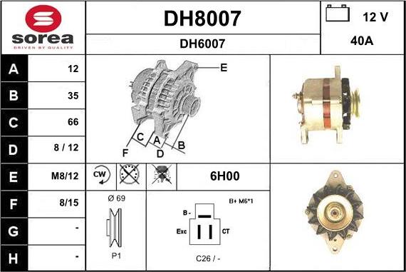 SNRA DH8007 - Ģenerators ps1.lv