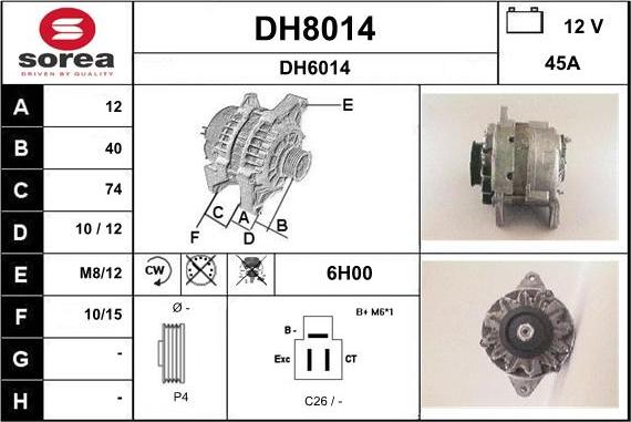 SNRA DH8014 - Ģenerators ps1.lv