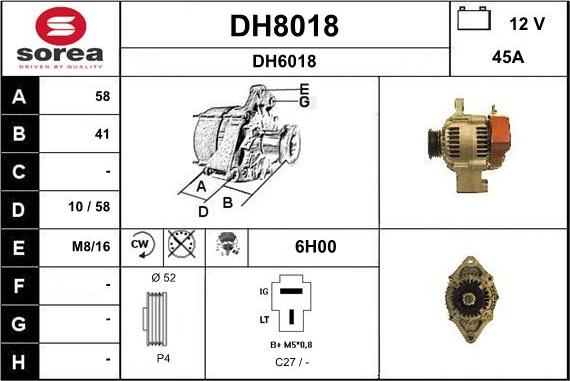 SNRA DH8018 - Ģenerators ps1.lv