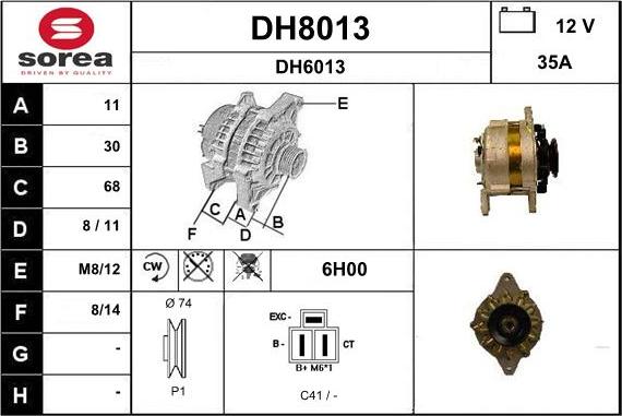 SNRA DH8013 - Ģenerators ps1.lv