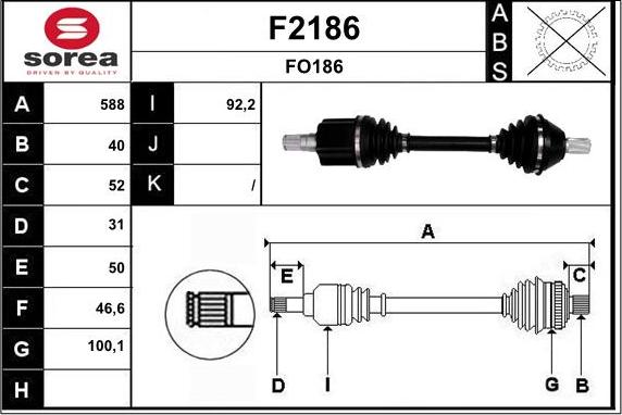 SNRA F2186 - Piedziņas vārpsta ps1.lv