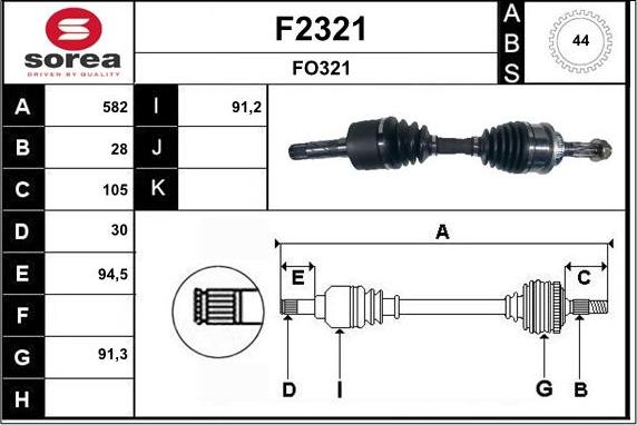 SNRA F2321 - Piedziņas vārpsta ps1.lv