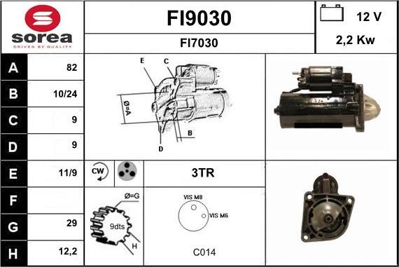 SNRA FI9030 - Starteris ps1.lv