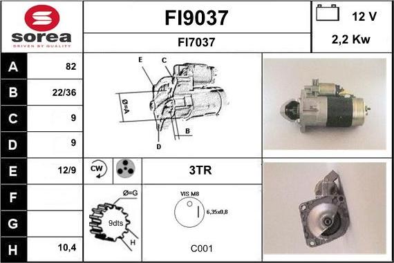 SNRA FI9037 - Starteris ps1.lv