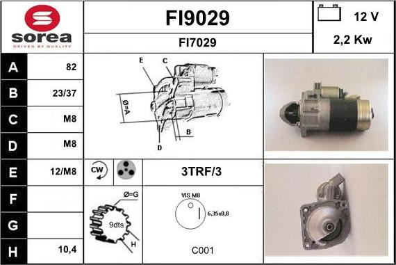 SNRA FI9029 - Starteris ps1.lv