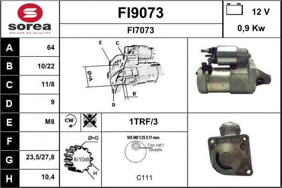 SNRA FI9073 - Starteris ps1.lv