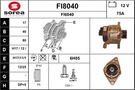 SNRA FI8040 - Ģenerators ps1.lv