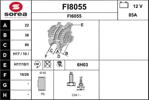SNRA FI8055 - Ģenerators ps1.lv