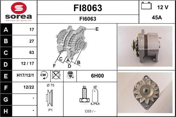 SNRA FI8063 - Ģenerators ps1.lv