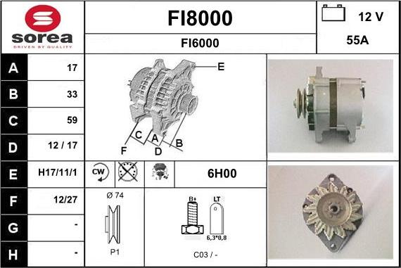 SNRA FI8000 - Ģenerators ps1.lv
