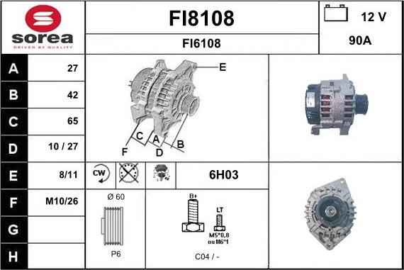 SNRA FI8108 - Ģenerators ps1.lv