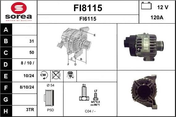 SNRA FI8115 - Ģenerators ps1.lv