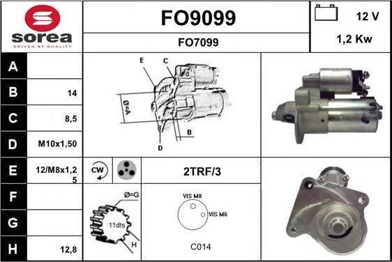 SNRA FO9099 - Starteris ps1.lv