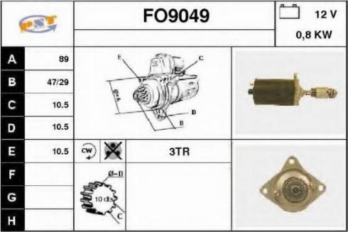 SNRA FO9049 - Starteris ps1.lv