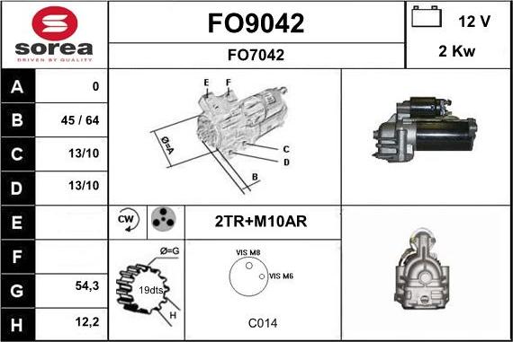 SNRA FO9042 - Starteris ps1.lv