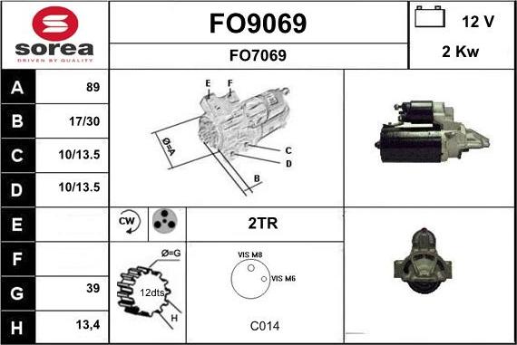 SNRA FO9069 - Starteris ps1.lv