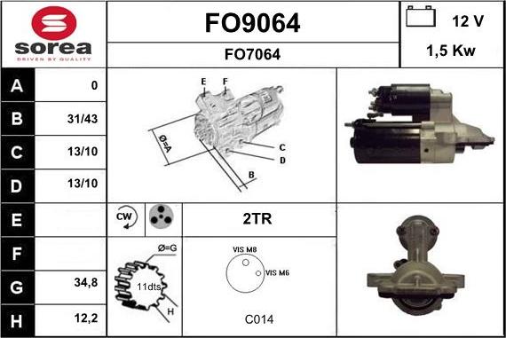 SNRA FO9064 - Starteris ps1.lv