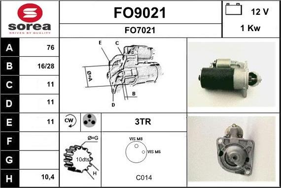 SNRA FO9021 - Starteris ps1.lv