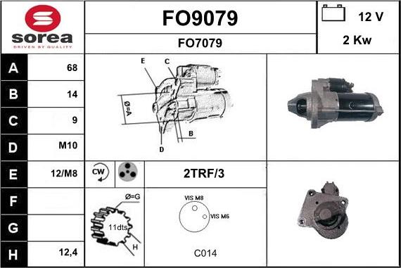 SNRA FO9079 - Starteris ps1.lv