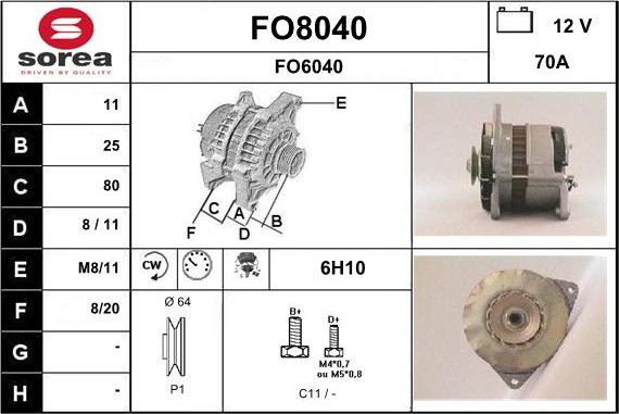 SNRA FO8040 - Ģenerators ps1.lv