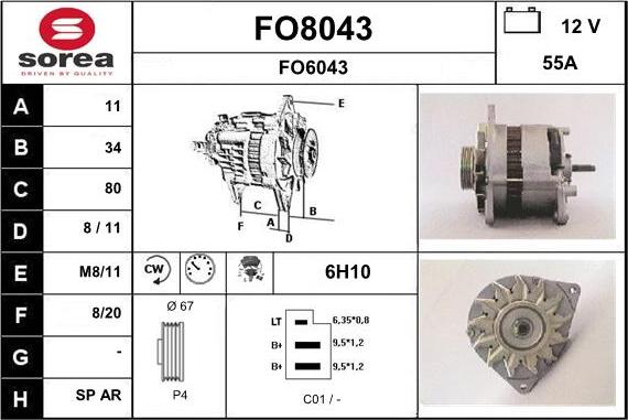 SNRA FO8043 - Ģenerators ps1.lv