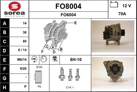 SNRA FO8004 - Ģenerators ps1.lv