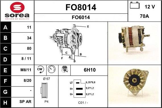 SNRA FO8014 - Ģenerators ps1.lv