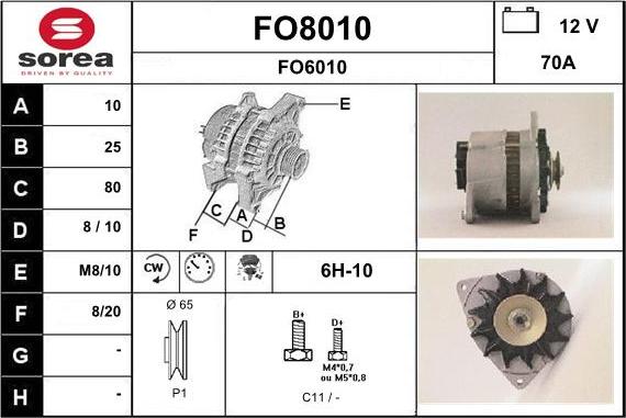 SNRA FO8010 - Ģenerators ps1.lv