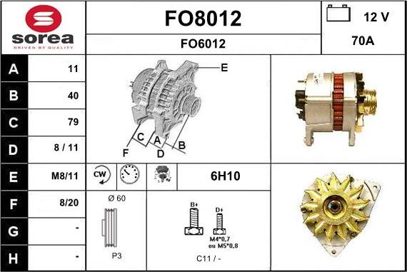SNRA FO8012 - Ģenerators ps1.lv