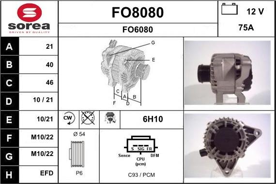 SNRA FO8080 - Ģenerators ps1.lv