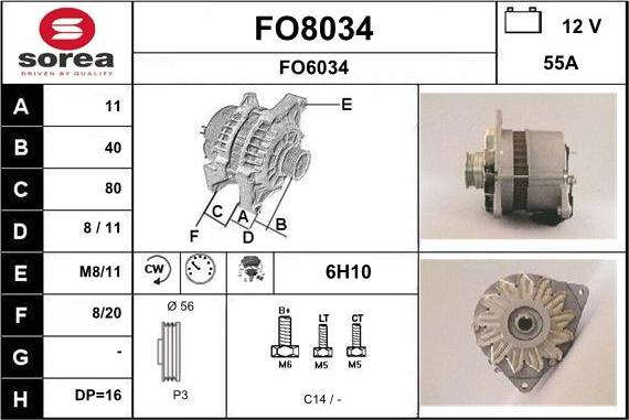 SNRA FO8034 - Ģenerators ps1.lv