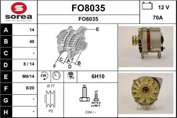 SNRA FO8035 - Ģenerators ps1.lv