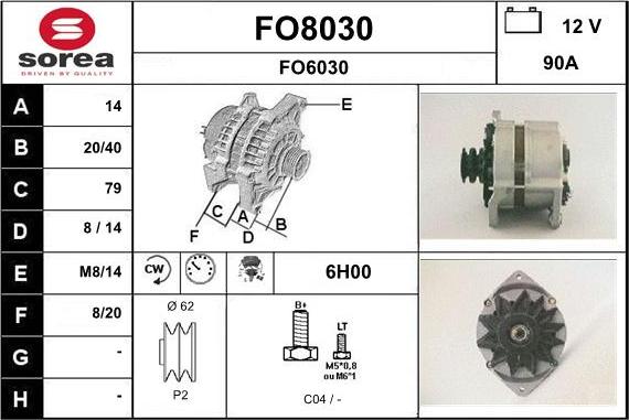 SNRA FO8030 - Ģenerators ps1.lv