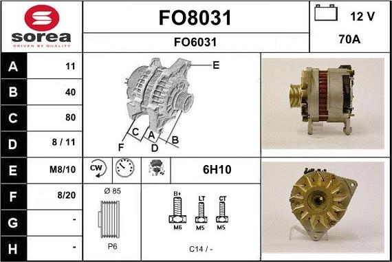 SNRA FO8031 - Ģenerators ps1.lv