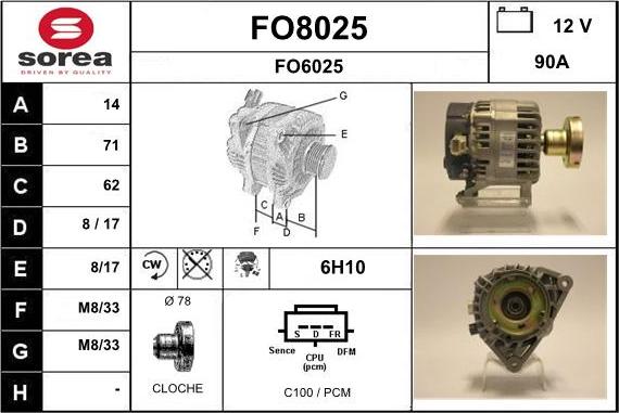 SNRA FO8025 - Ģenerators ps1.lv