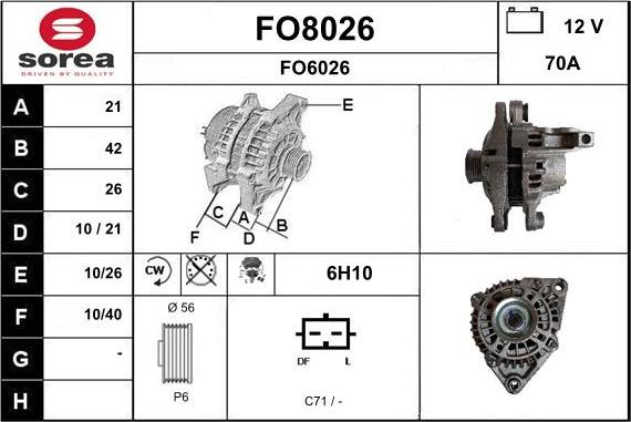 SNRA FO8026 - Ģenerators ps1.lv